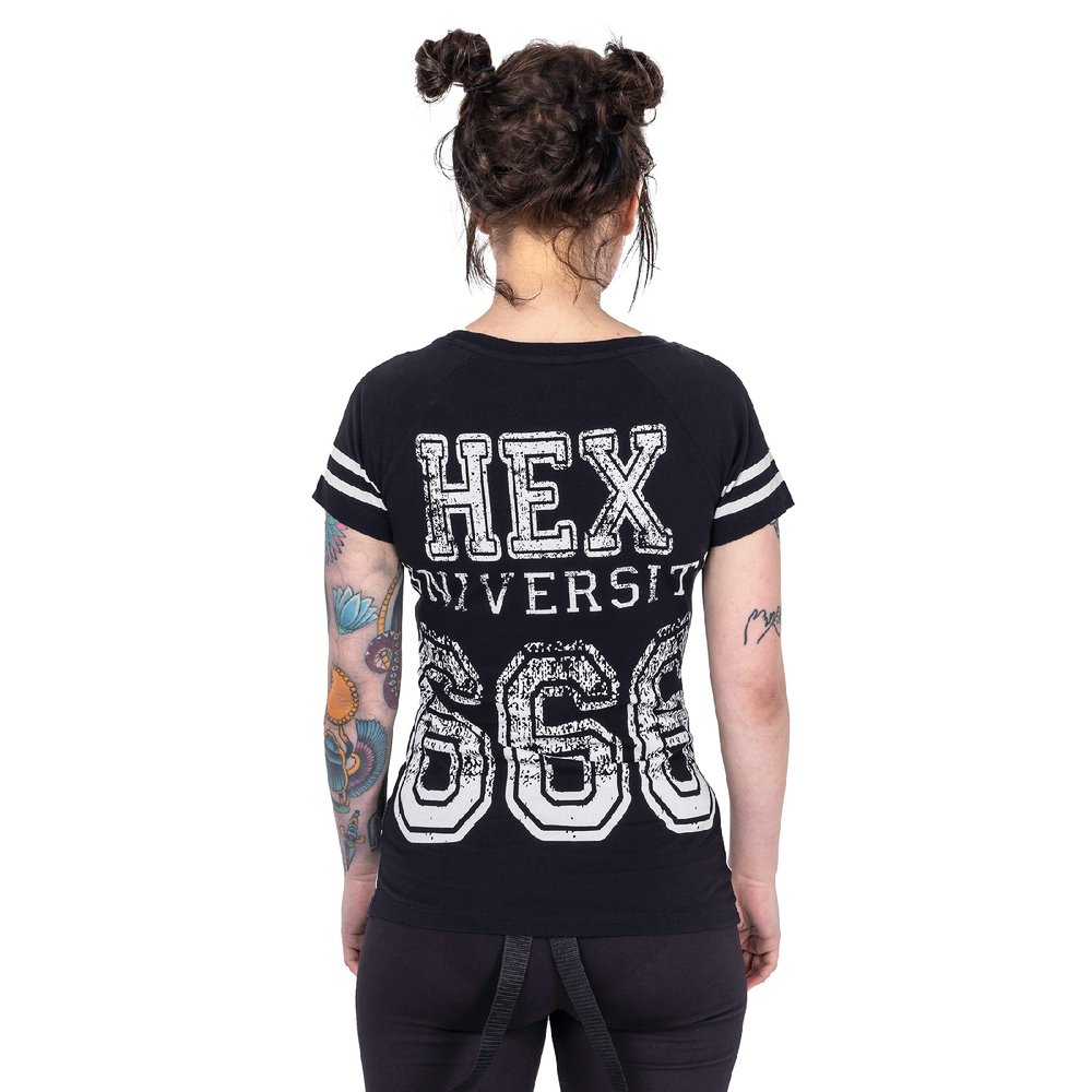 Cupcake Cult - Hex University Dames Tshirt - Zwart